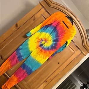 Vibrant Tie-Dye Thermal Onesie